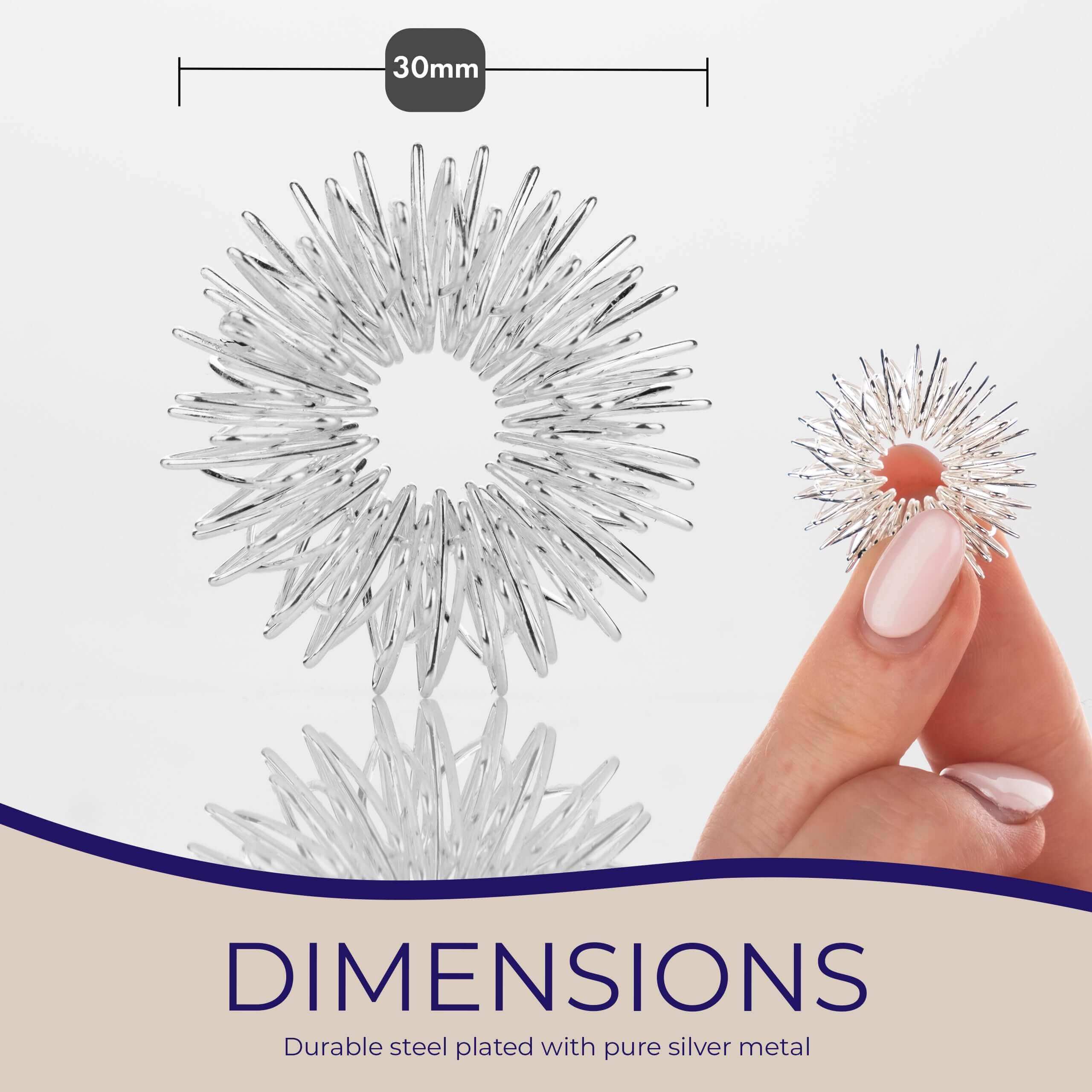 Anxiety Rings for Women - Silver Plated Ring | Shika Wellbeing UK