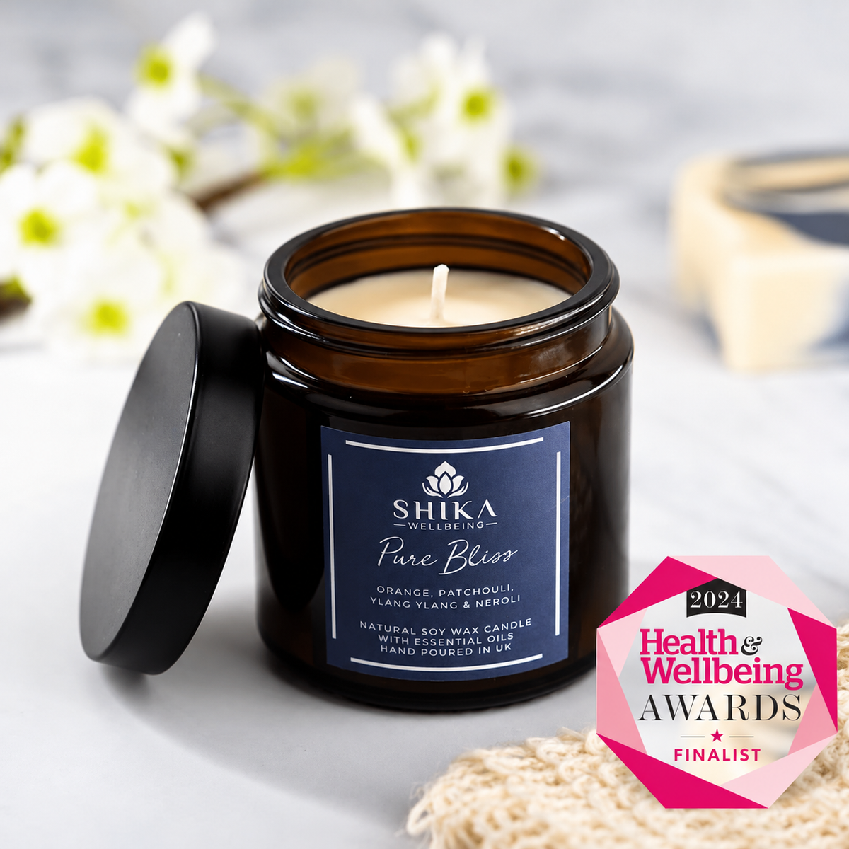 Pure Bliss Aromatherapy Candle 120ml duo set