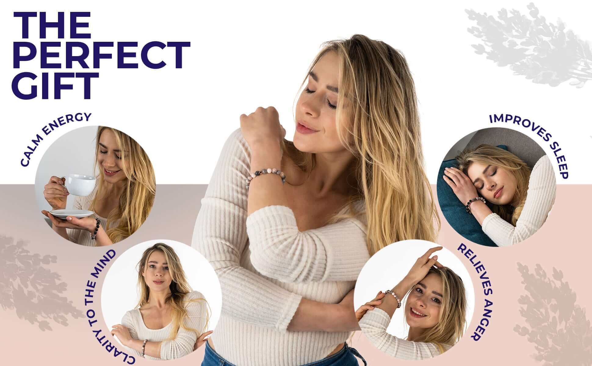 essential oil ylang ylang period gift set small diffuser essential oil salt rock diffuser anti stress bracelet crystal heart bracelet 25th birthday gifts for her tangled gifts for women essential oil sandalwood anxiety crystal calming essential oils stoneglow diffuser roll on aromatherapy spiritual jewellery selenite bracelet personalised gift for women women's bracelets gifts for her birthday unique