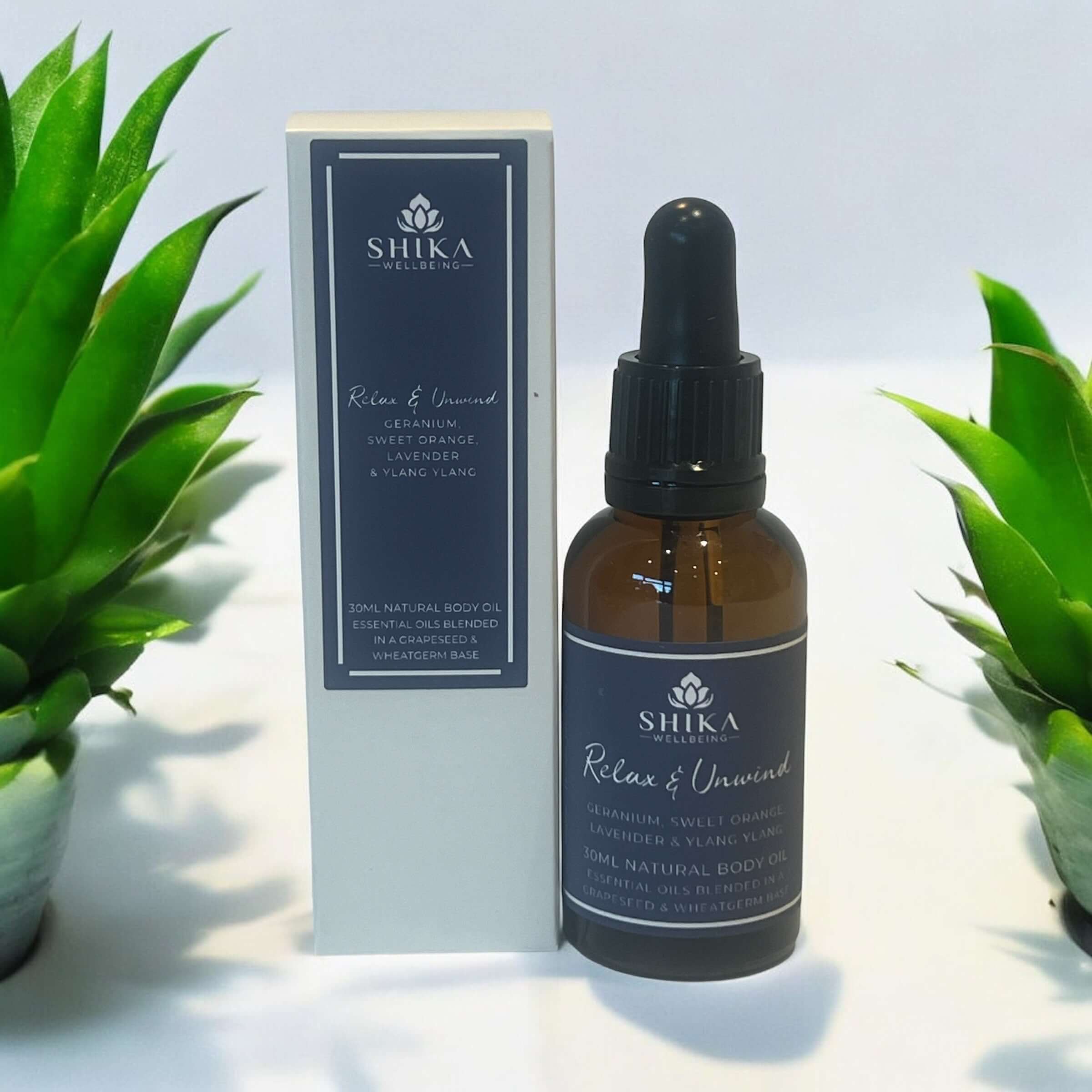 Shika Wellbeing Relax & Unwind Aromatherapy Massage Oil