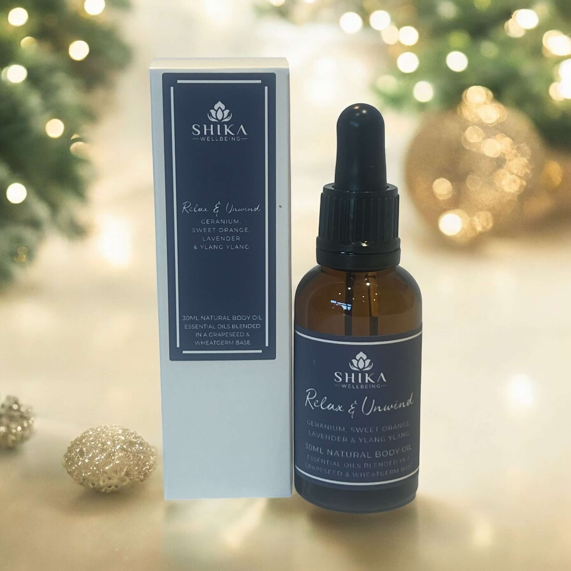 Shika Wellbeing Relax & Unwind Aromatherapy Massage Oil