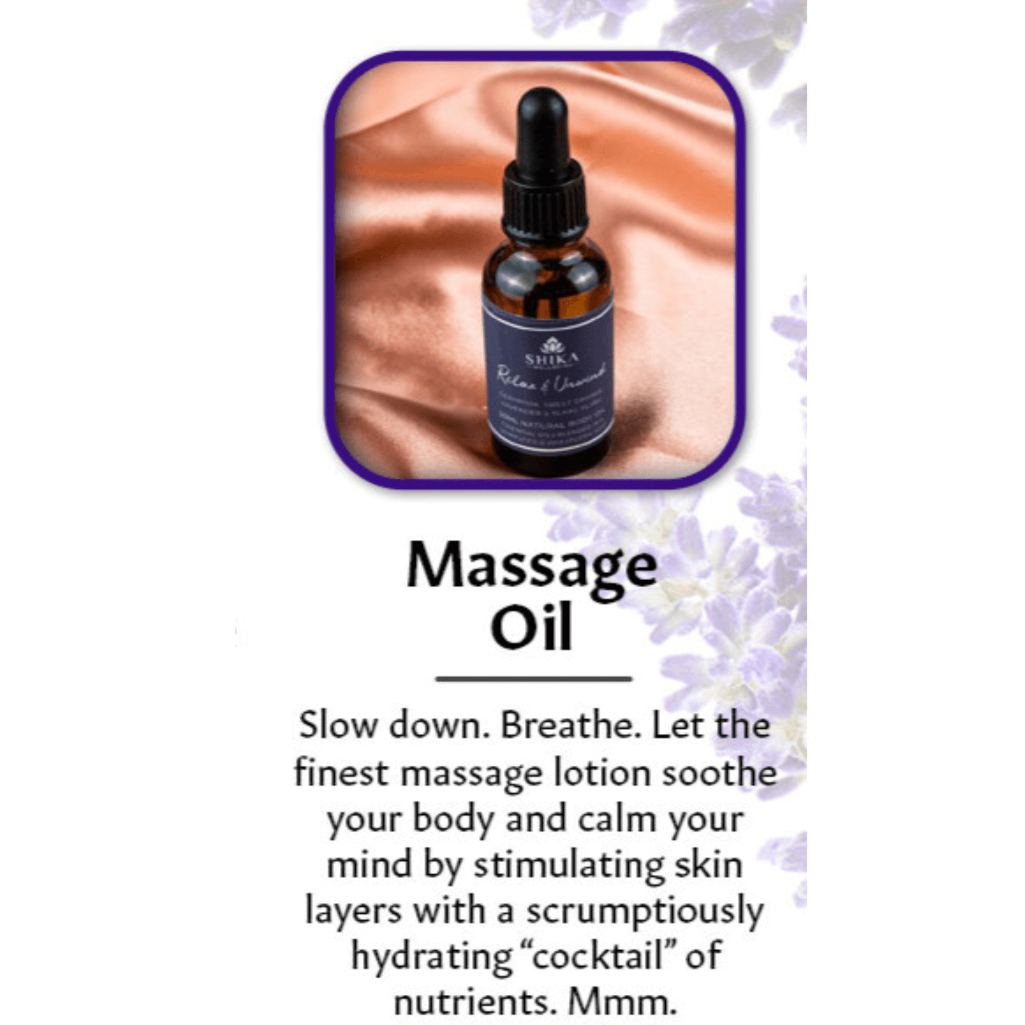 Shika Wellbeing Relax Aromatherapy Massage Oil
