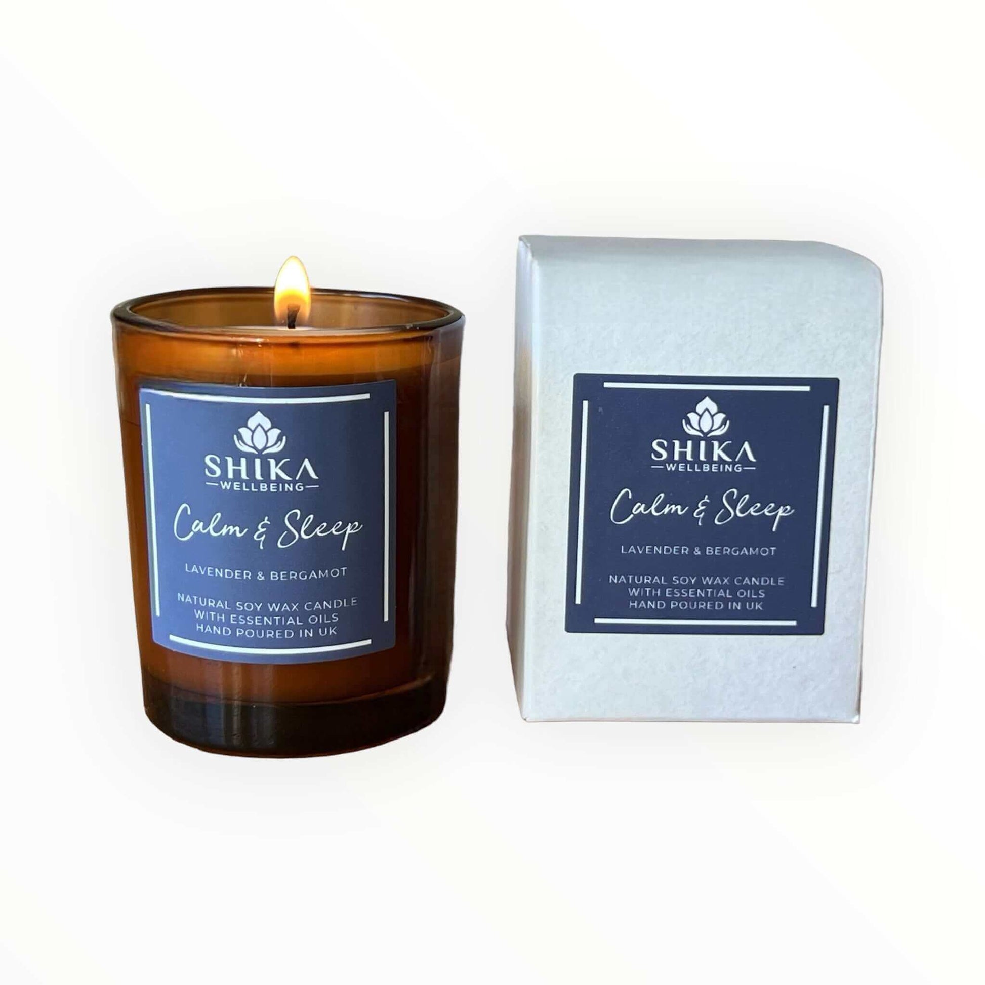 Aromatherapy Sleep Candle - 70g Sleep Candle | Shika Wellbeing UK