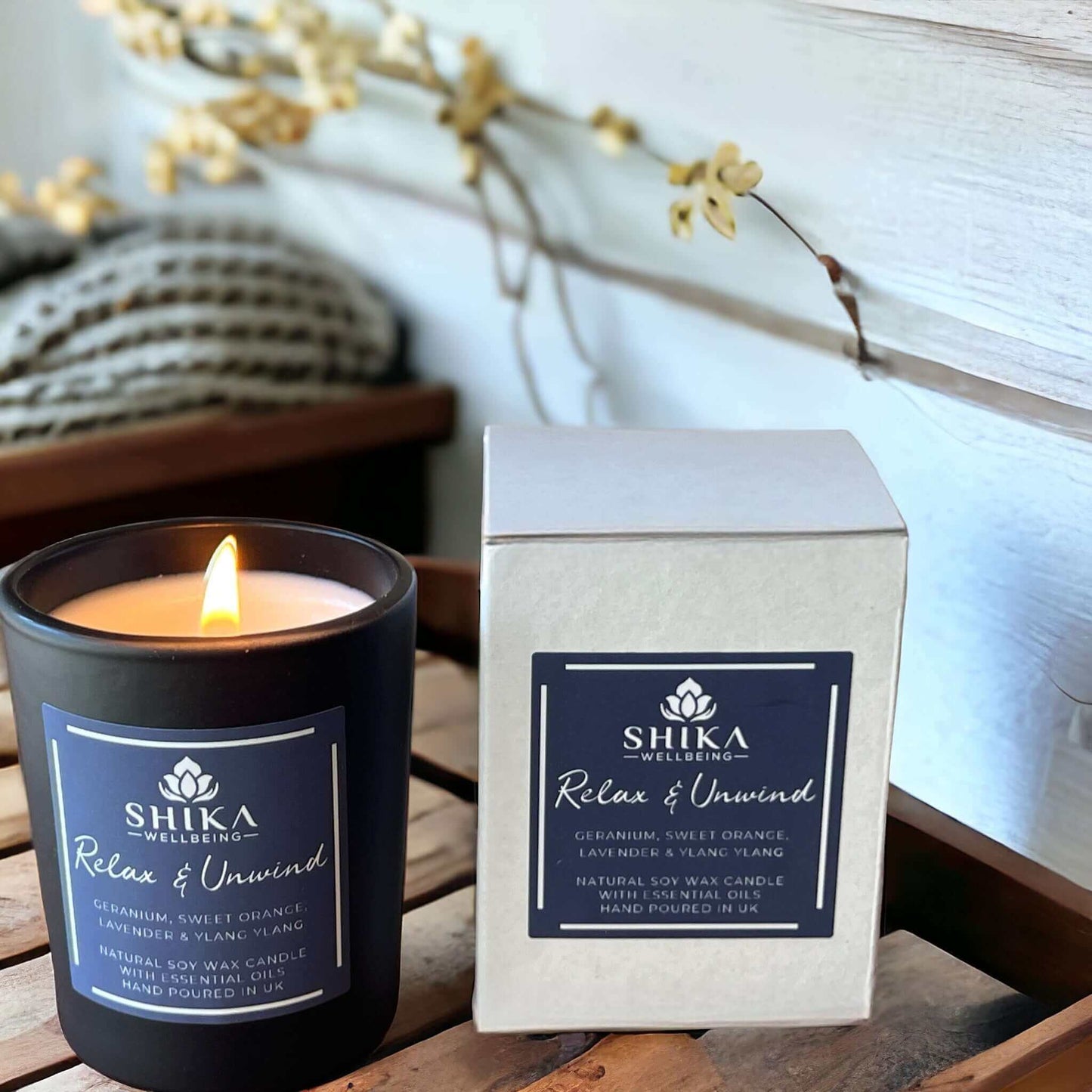 Vegan Aromatherapy Candle | Relax & Unwind, Handpoured in UK