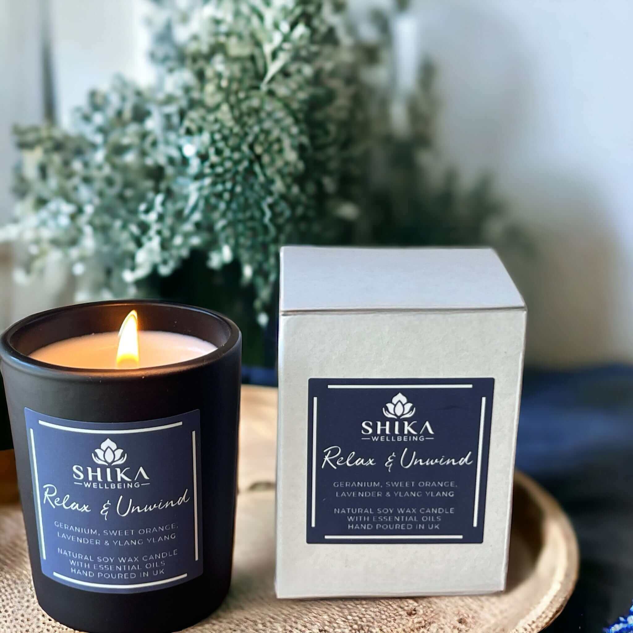 Vegan Aromatherapy Candle | Relax & Unwind, Handpoured in UK