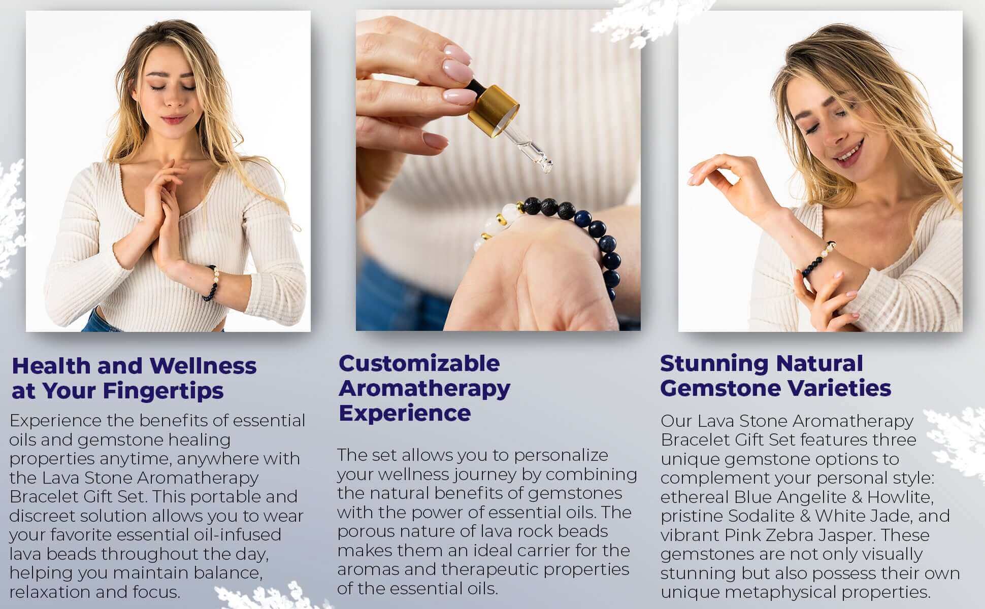 Bracelet Gift Sets - Jade Lava Stone Bracelet | Shika Wellbeing UK