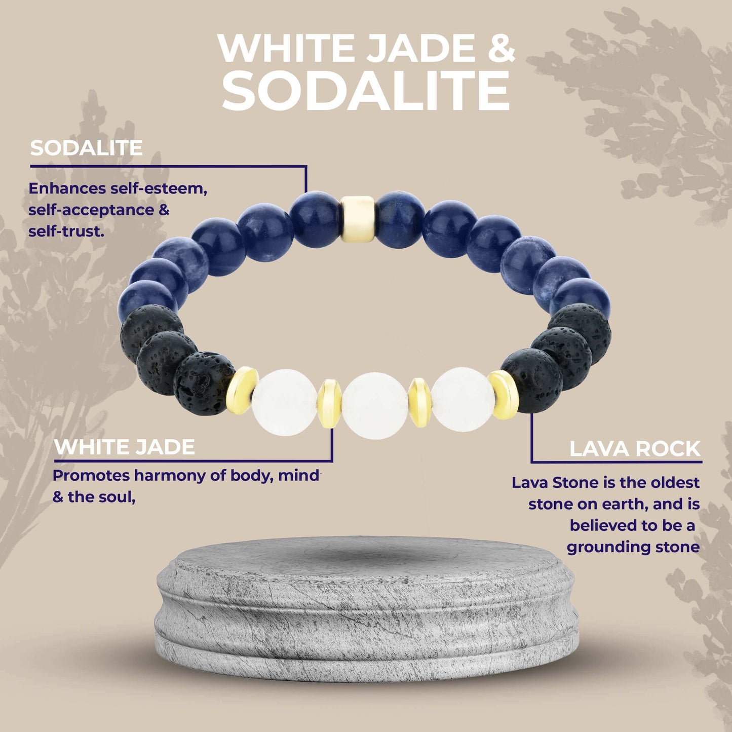 Bracelet Gift Sets - Jade Lava Stone Bracelet | Shika Wellbeing UK