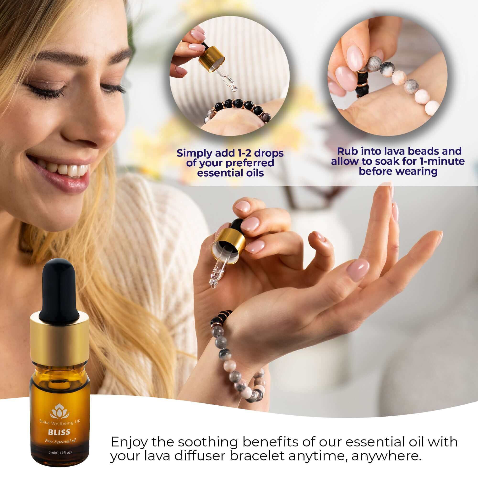 Bliss Essential Oil 10ml - Pure Essential Oil | Shika Wellbeing UK