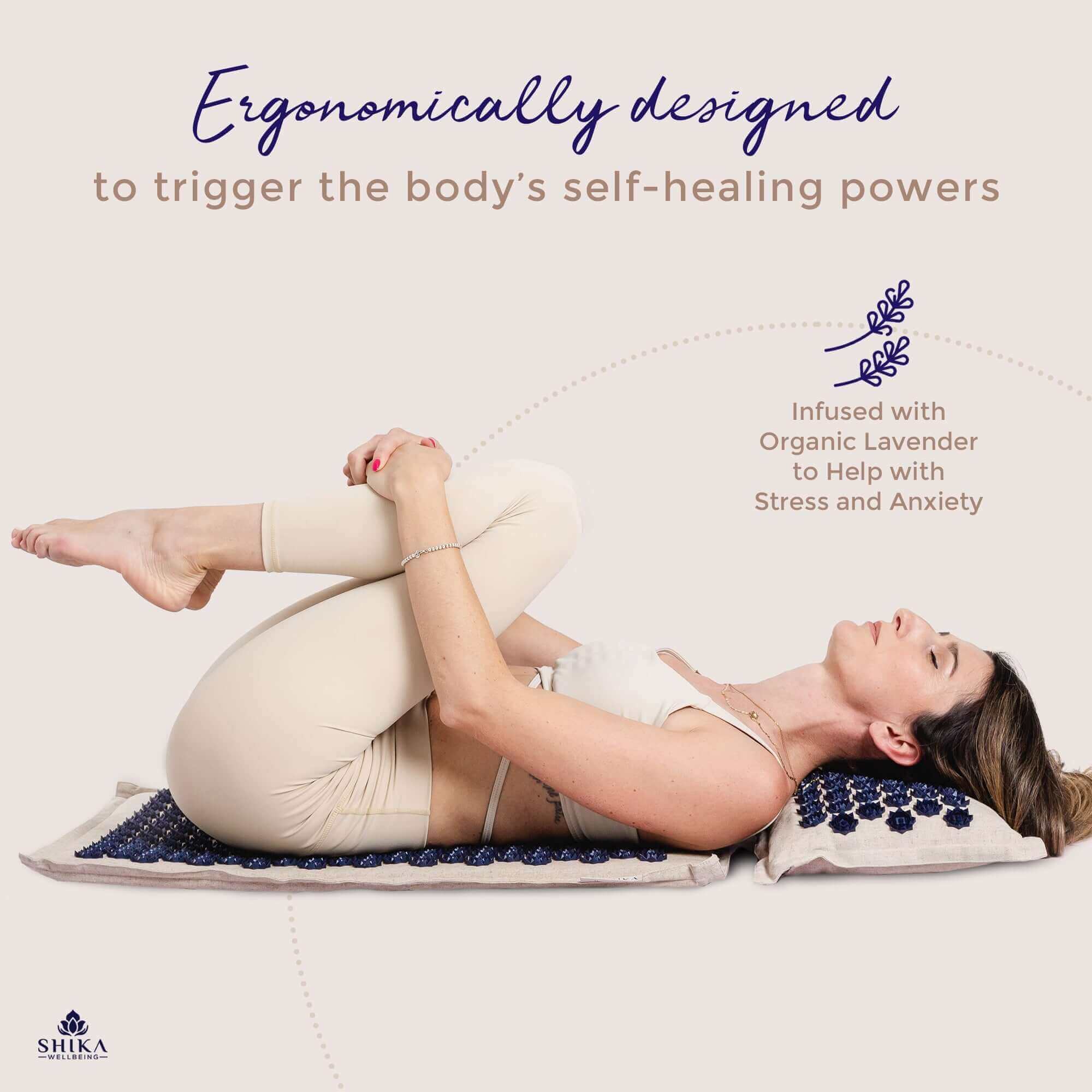 Acupuncture Pillow Set, Acupressure Mat, Relaxation Mat, shakti mat, acupressure mat & pillow set