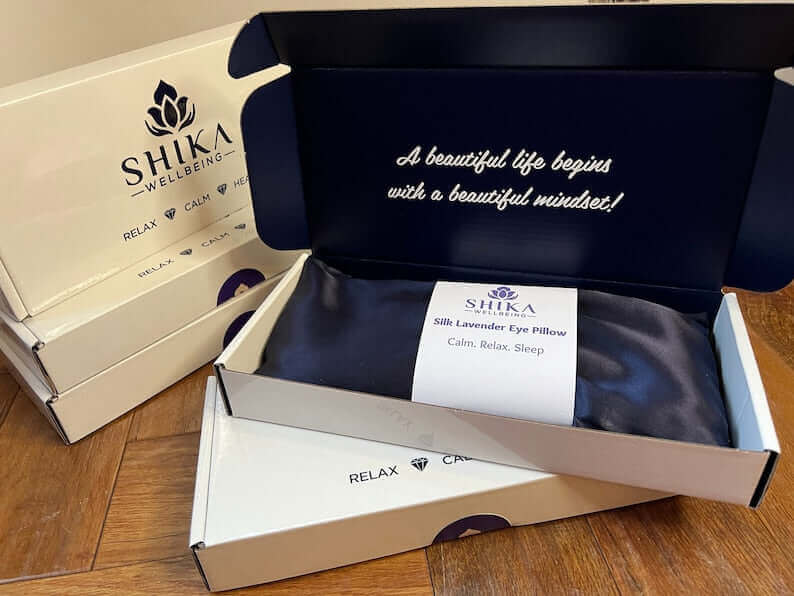 Eye Pillow Uk - Pure Silk Eye Pillow | Shika Wellbeing UK