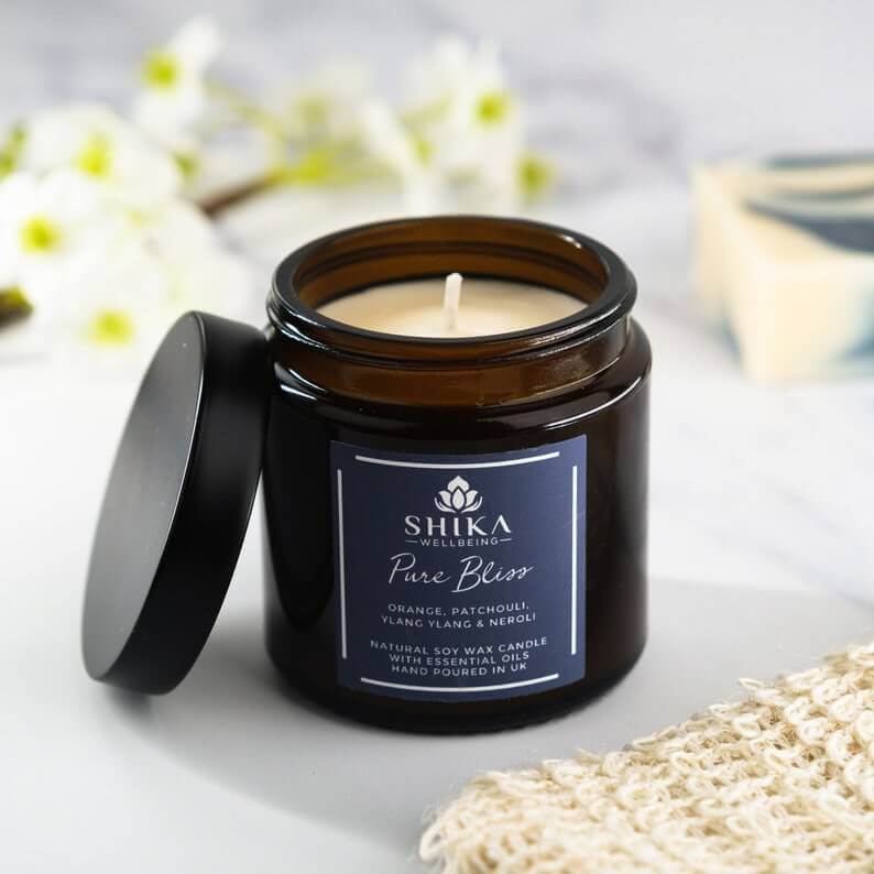 Soy Wax Candle - Relaxation Candle | Shika Wellbeing UK