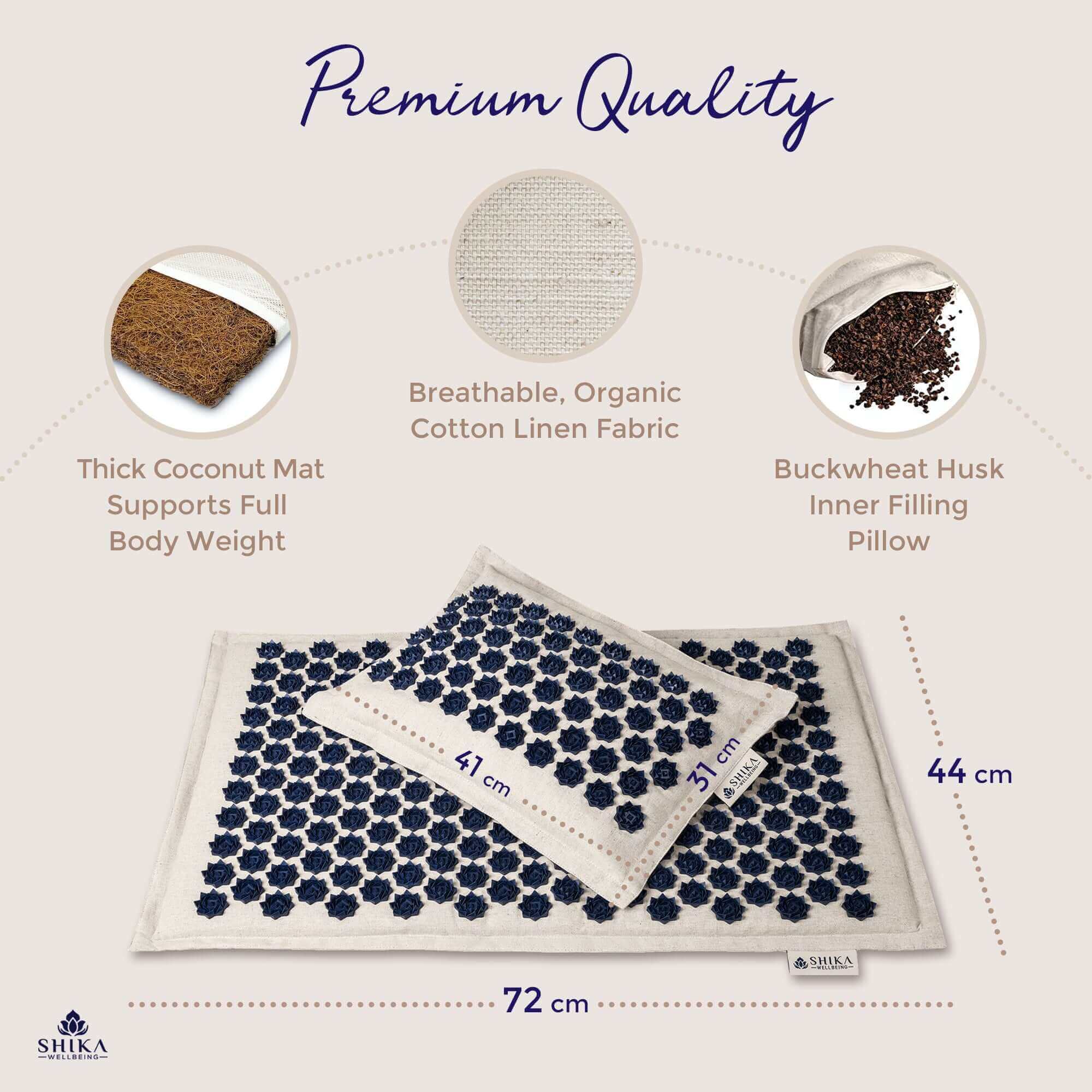 Acupuncture Pillow Set, Acupressure Mat, Relaxation Mat, shakti mat, acupressure mat & pillow set