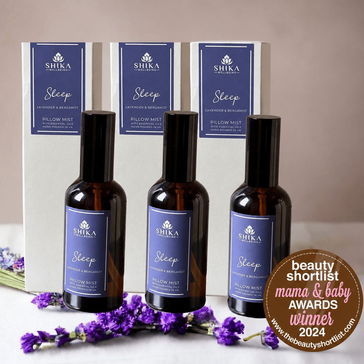 Award-Winning Lavender Bergamot Sleep Pillow Mist Trio