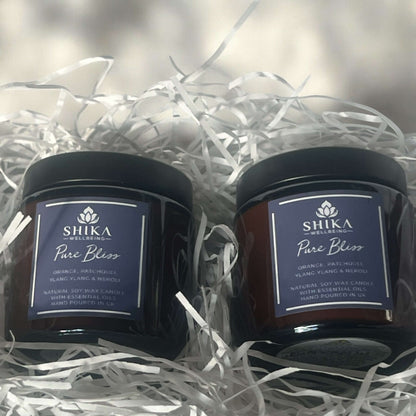 Pure Bliss Relaxation Candle Duo Set | Shika Wellbeing UK