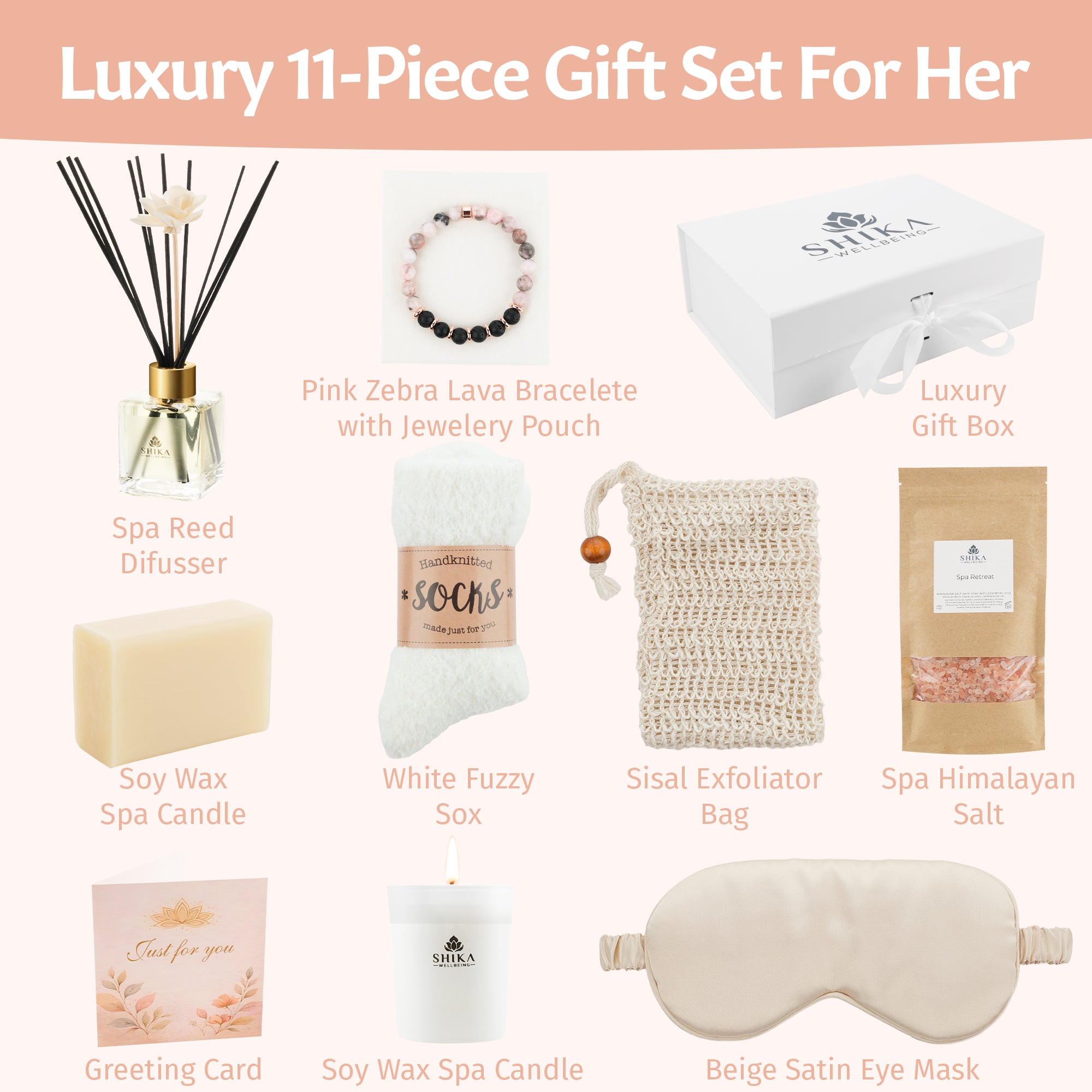 Spa Retreat Pamper Gift Set – Luxury Aromatherapy Self Care Spa Gift for Women | Relaxation & Wellness Gift Box