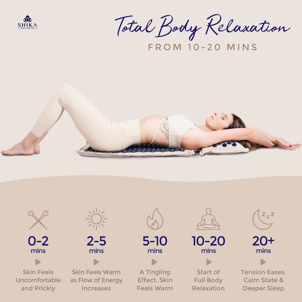 Acupuncture Pillow Set, Acupressure Mat, Relaxation Mat, shakti mat, acupressure mat & pillow set