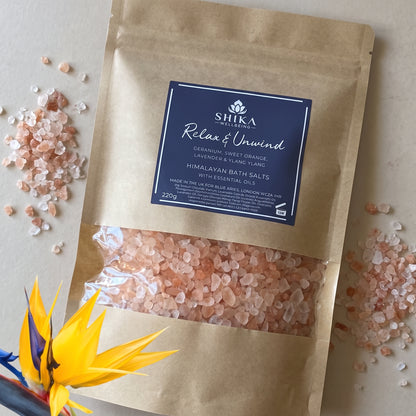 relaxing himalayan bath salt; unwind bath salt