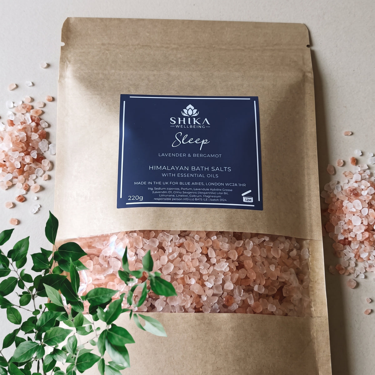 sleep well bath salt; sleep himalayan bath salt; aromatherapy bath salt