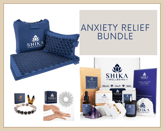 Discover serenity with the Shika Wellbeing Anxiety Relief Bundle. This holistic set offers essential tools for calming the mind and reducing anxiety, Embrace tranquility effortlessly.