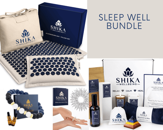 Experience deep relaxation and rejuvenating sleep with the Shika Wellbeing Sleep Well Bundle. Packed with holistic tools to enhance relaxation and promote restful sleep, wake up feeling revitalized and ready to conquer the day