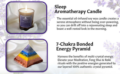 aromatherapy candle for sleep, wellness box, perfecr gift set