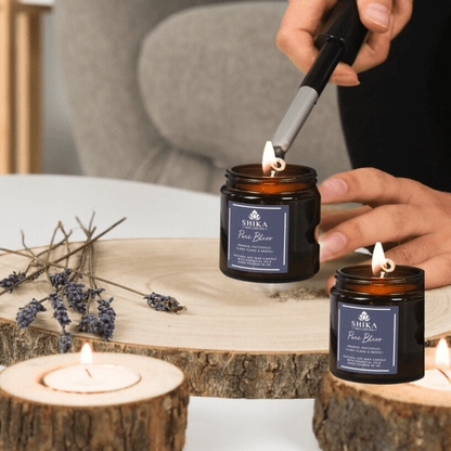Pure Bliss Relaxation Candle Duo Set | Shika Wellbeing UK