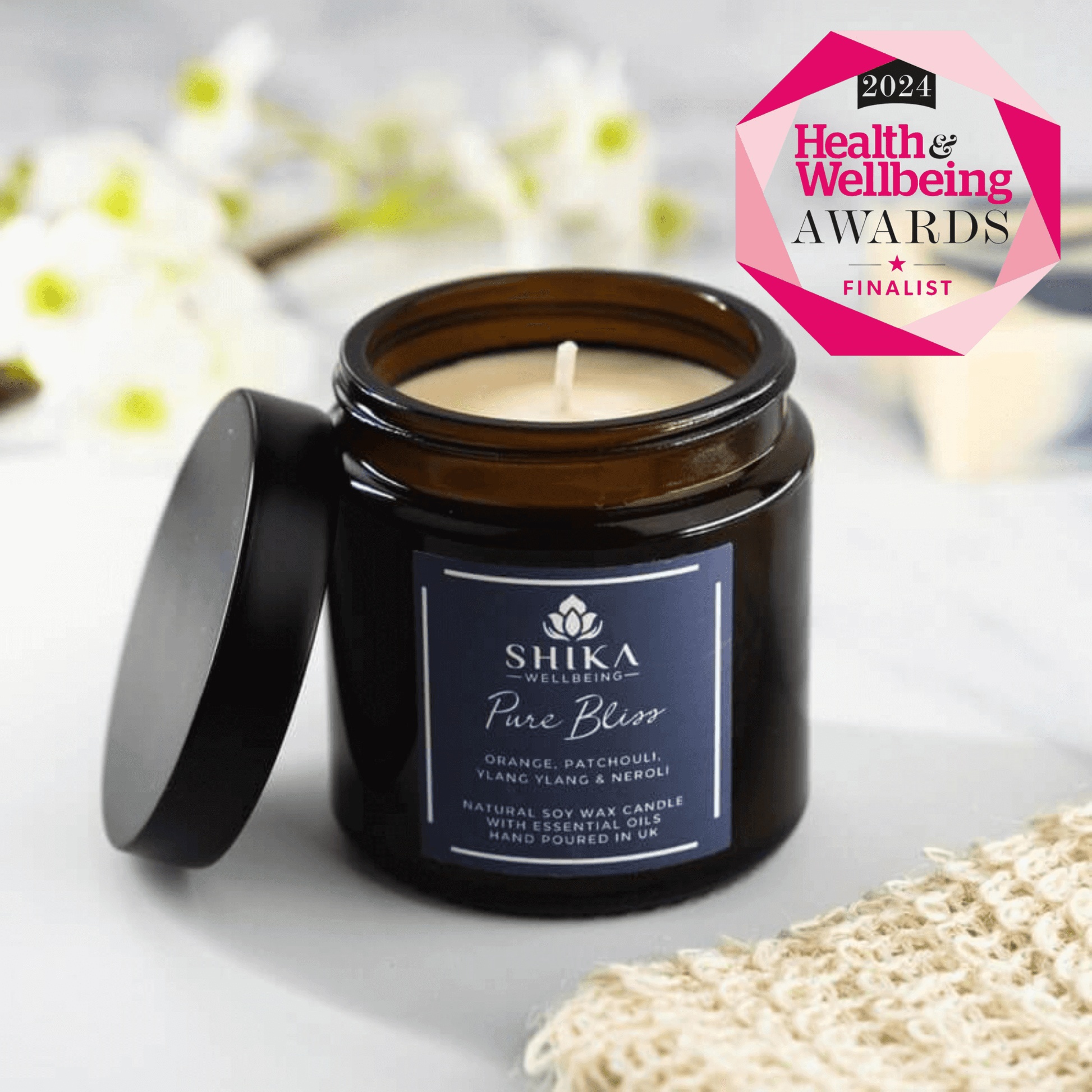 Soy Wax Candle - Relaxation Candle | Shika Wellbeing UK