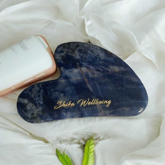 Sodalite Gua Sha Tool for Facial Massage Therapy