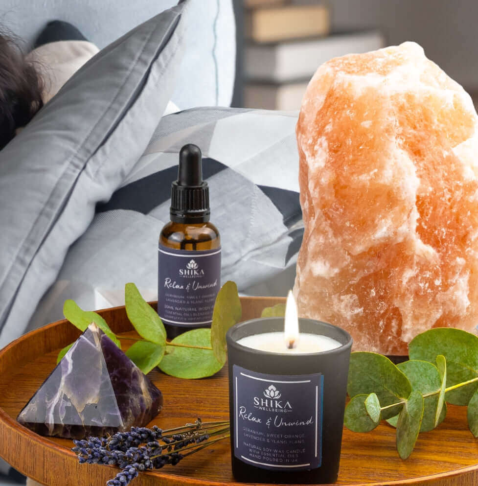 From calming lavender to invigorating eucalyptus, each essential oil is carefully selected to promote relaxation and enhance your well-being. Whether you're looking to unwind after a long day or simply treat yourself to a moment of self-care, this pamper hamper has everything you need to rejuvenate your body, mind, and spirit.