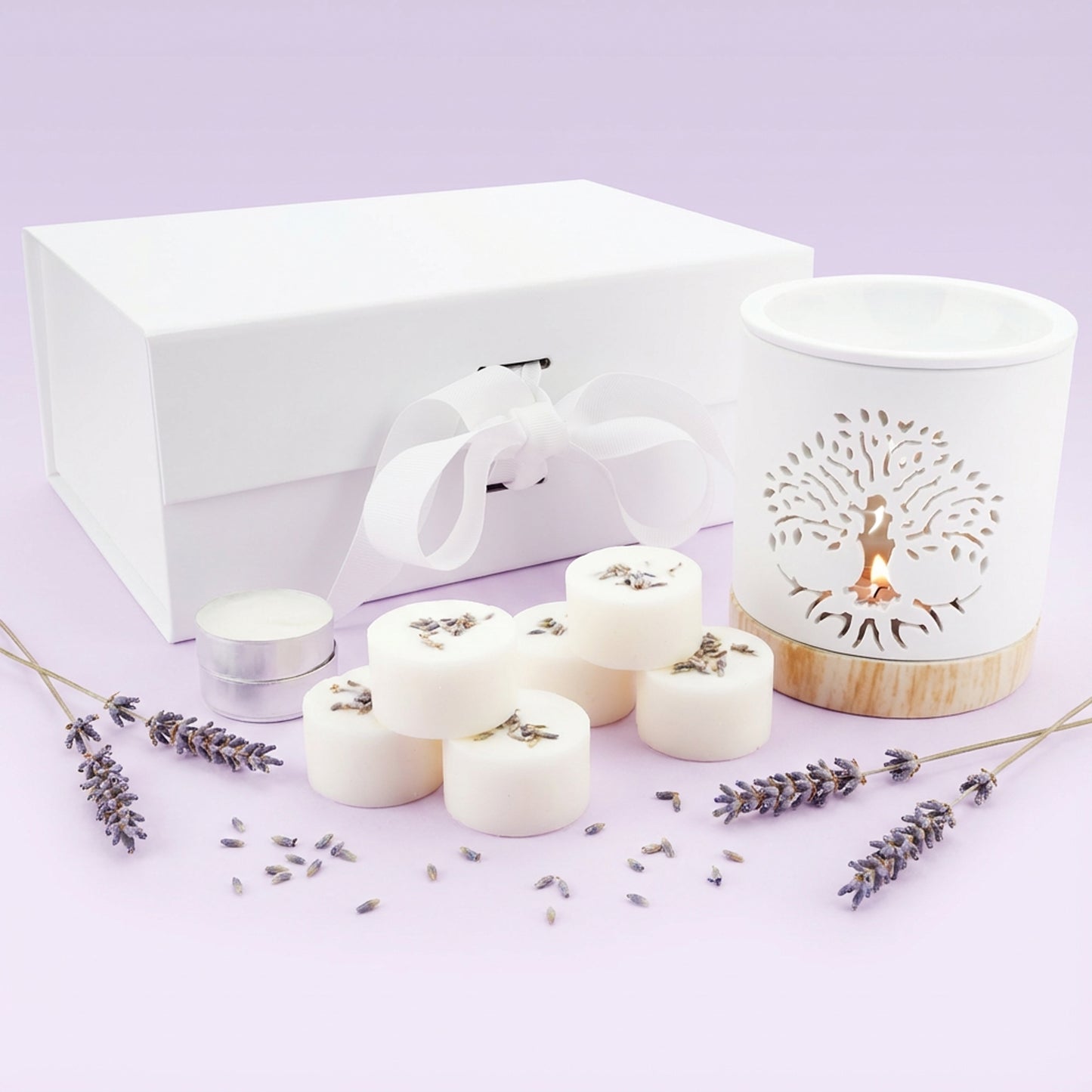 Wax Melt & Ceramic Burner Gift Set-Handcrafted Scents for Relaxation & Home Fragrance