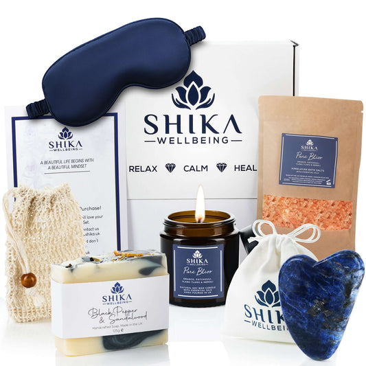 Shika Wellbeing Bliss Relaxation aromatherapy gift set for women for self care and relaxation