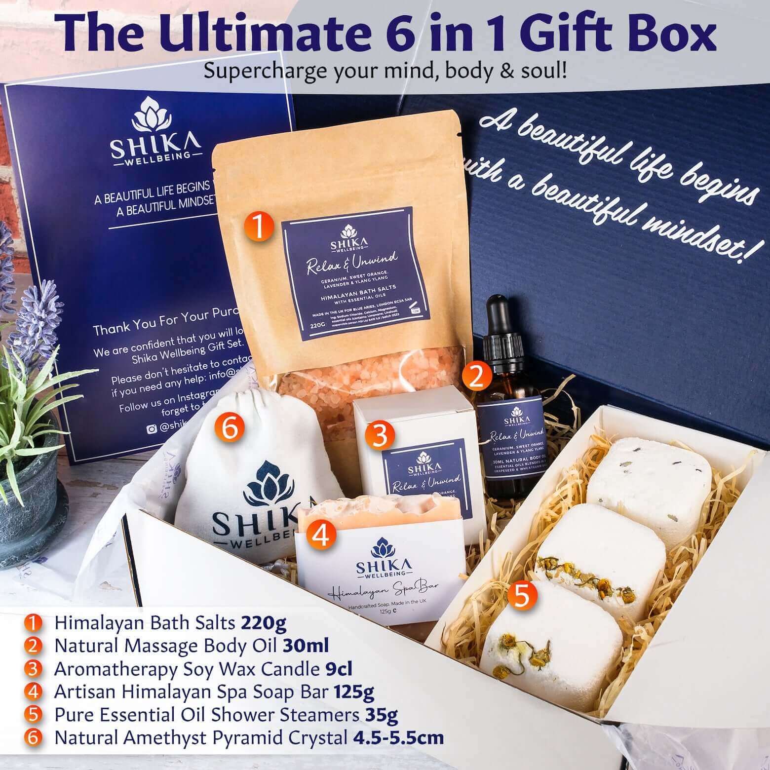 Self Care Pamper Gift Set - Pamper Gift Set | Shika Wellbeing UK